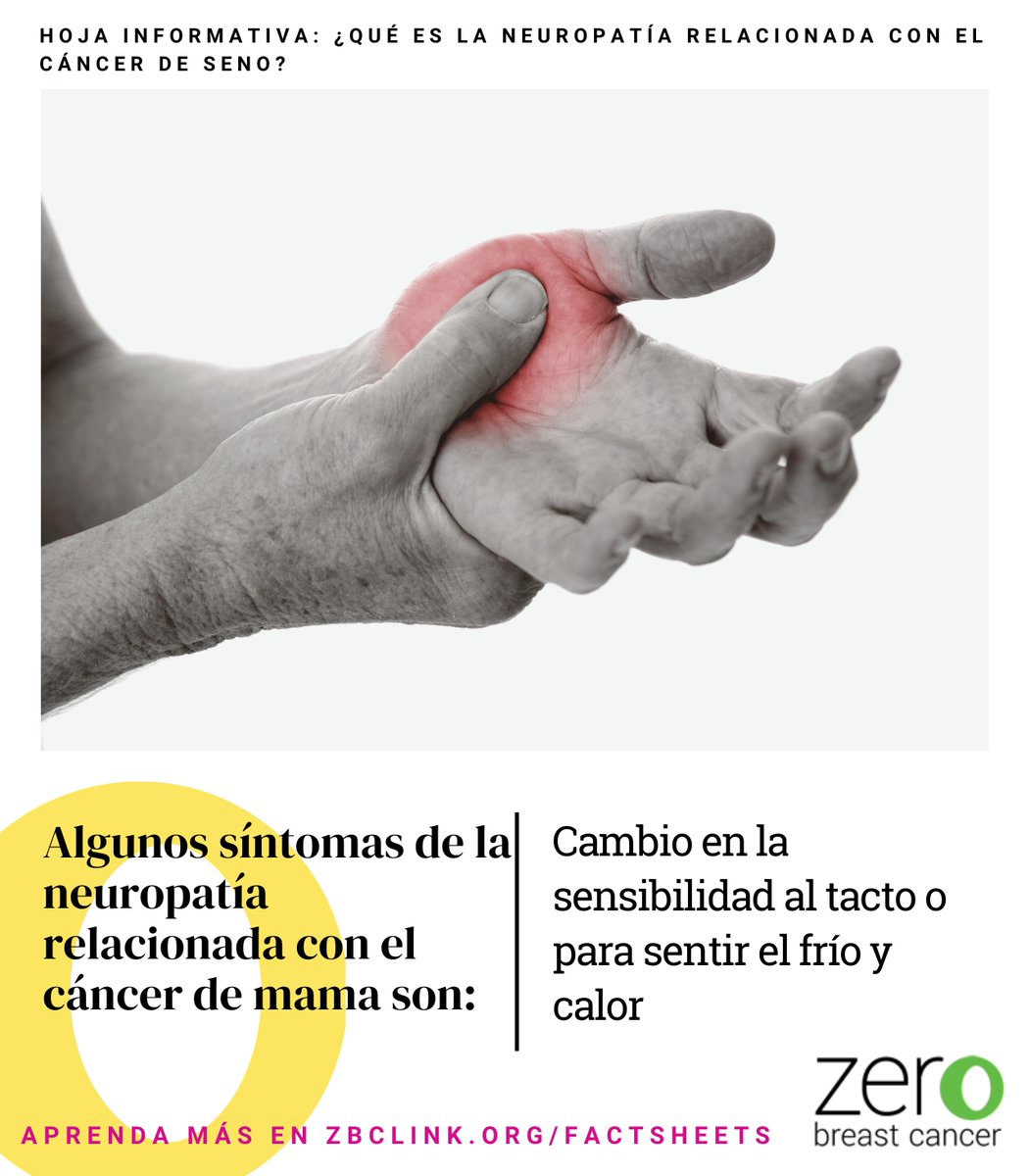 zerobreastcancr's tweet photo. A change in sensitivity to touch or temperature is a symptom of breast cancer-related neuropathy. Learn more about it and tips for coping in our factsheet. https://t.co/sQlmYoYHrz

#bcsm #breastcancer #neuropathy #nervepain #cancersideeffects https://t.co/wbHM2P6mTe