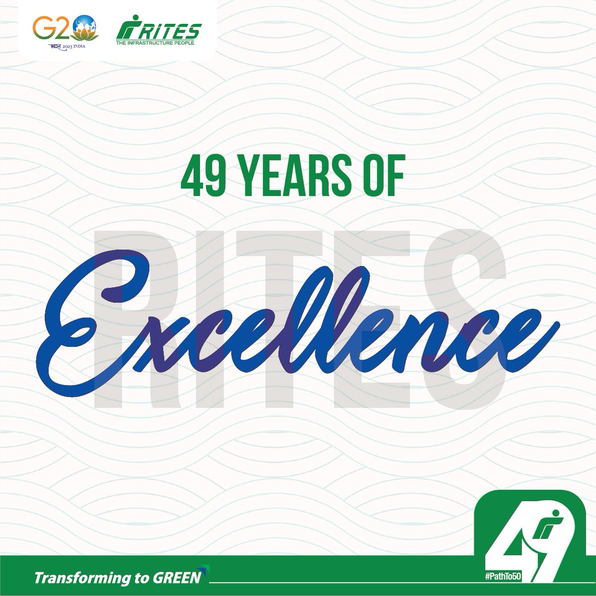 RITESLIMITED's tweet photo. What according to you helps one stand out in the industry?
For #RITES, collaboration with different organizations on projects has helped us become a credible brand in the industry. With #teamwork, we contribute towards #development.
Here's to 49 years Of #excellence!
#PathTo50 https://t.co/6rC2MK67W8