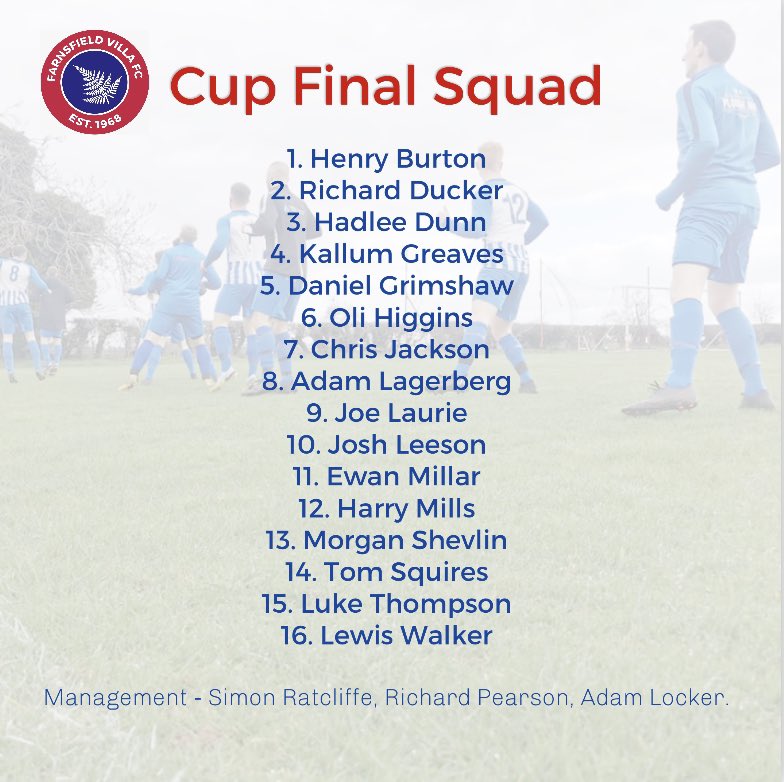 FarnsfieldFc's tweet photo. 🏆🚨 Match News 🚨🏆

1sts face table toppers Rutland Arms for a 2pm KO. 

The Stags make another visit to RHP for a league encounter

1️⃣ Farny

🏆 Pat Jepson Final
🆚 Rutland Arms
🏟 Collingham FC, NG23 7RA
💰 £2 entry
⏰ 2.00pm

🦌 Stags

🆚 RHP Res
🏟 YMCA, NG24 4FH
⏰ 10.30am https://t.co/FgbkFdqmzz