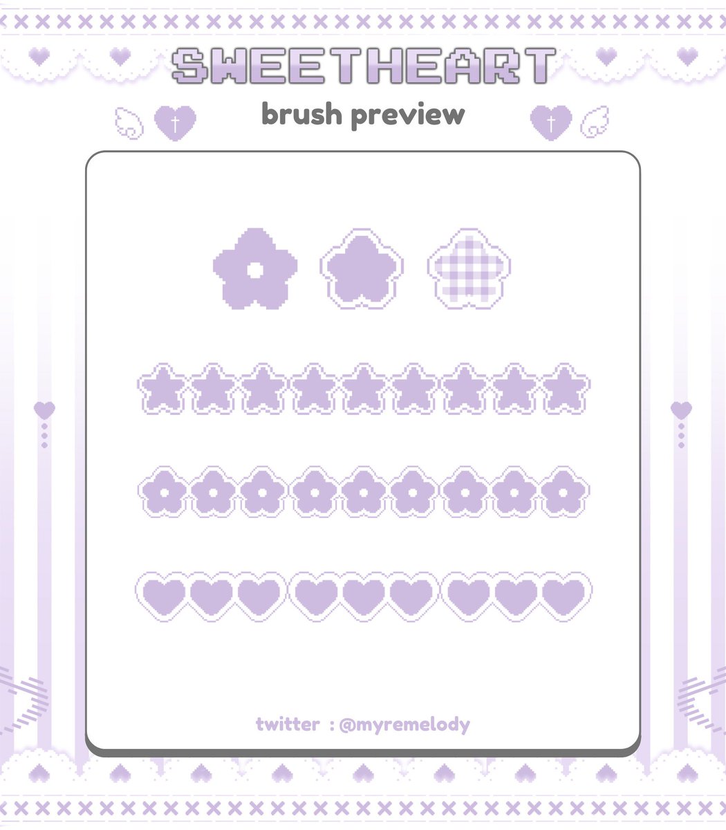 myremelody's tweet photo. 🤍 GIVEAWAY — pls rt before use .ᐟ
𝚜𝚠𝚎𝚎𝚝ꫝ𝚎𝚊𝚛𝚝 𓈒 ♡⃣ / procreate brush

◌ 𓈒 free personal use 
◌ 𓈒 เชิงพาณิชย์ 80฿
◌ 𓈒 commercial ได้รับ png ด้วย

link in mention ૮ ˶ᵔ ᵕ ᵔ˶ ა

#เเจกบรัช #แจกบรัชprocreate #บรัช #บรัชprocreate #ขายบรัช #ขายบรัชprocreate https://t.co/fjSPH9Cetc