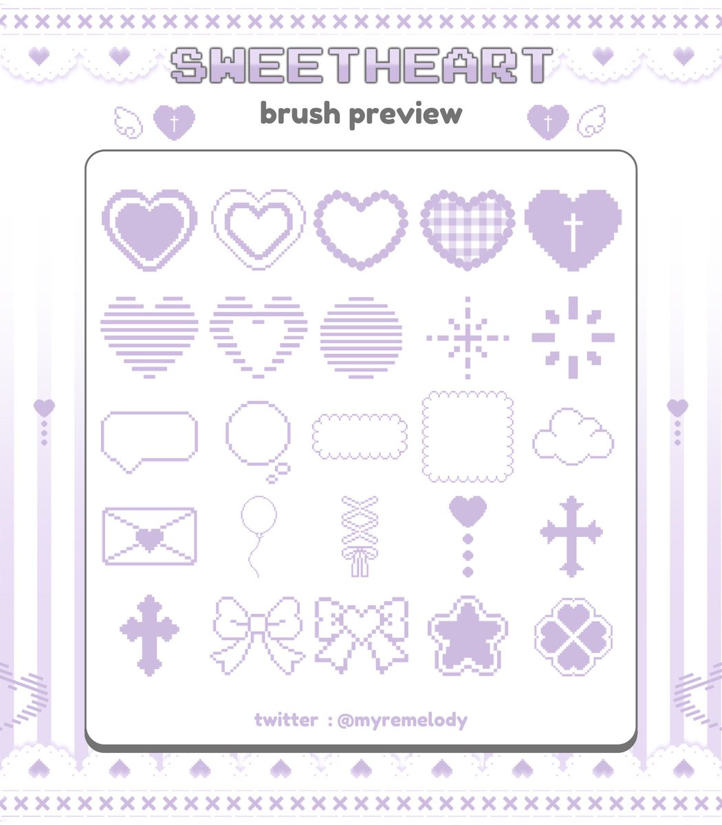 myremelody's tweet photo. 🤍 GIVEAWAY — pls rt before use .ᐟ
𝚜𝚠𝚎𝚎𝚝ꫝ𝚎𝚊𝚛𝚝 𓈒 ♡⃣ / procreate brush

◌ 𓈒 free personal use 
◌ 𓈒 เชิงพาณิชย์ 80฿
◌ 𓈒 commercial ได้รับ png ด้วย

link in mention ૮ ˶ᵔ ᵕ ᵔ˶ ა

#เเจกบรัช #แจกบรัชprocreate #บรัช #บรัชprocreate #ขายบรัช #ขายบรัชprocreate https://t.co/fjSPH9Cetc