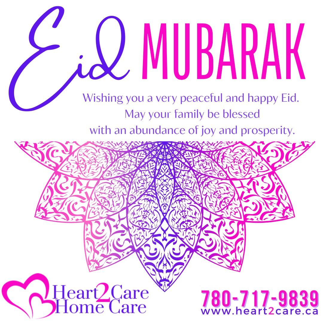 heart2careyeg's tweet photo. At Heart2Care Home Care Services, we believe in the importance of traditions, family &amp; community &amp; that's why we want to celebrate Eid together. #EidMubarak #celebrateyourtraditions #stayathome #wehelpyou #Heart2CareHomeCareServices
Wishing you all a happy and blessed Eid! https://t.co/jydYoXdpnS