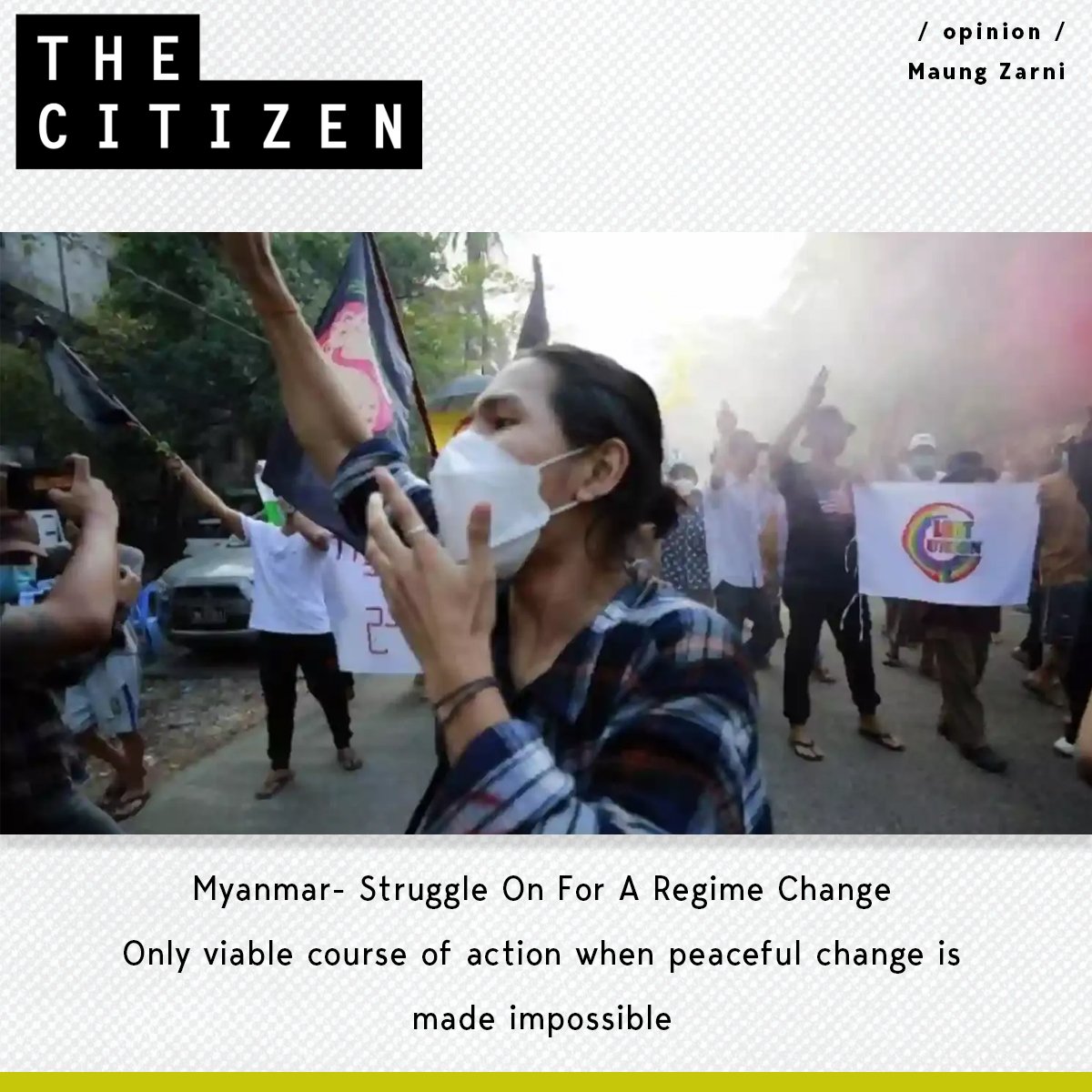 Thousands of young people have taken up arms. There are no good options for the country.

@drzarni writes, Read the full report here: bit.ly/3L2MaJA 

@WatchingMyanmar @MyanmarWitness @UNinMyanmar @mohadmNUG @abfsu_cec @TweetsBurma @NDBurma @StudentsFFBurma