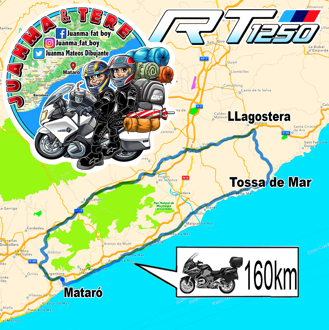 DibujanteJuanma's tweet photo. 22/4/2023- #motorcycle #bmwmotorrad #rt1250 #desayuno #ElCarril #Llagostera #tossademar #mataro https://t.co/4v0tqg4Dhj