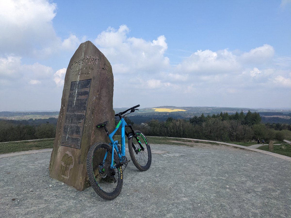 Obligatory stop at  Old Pale Heights.. trails overall are in good condition and predominantly dry. New blue trail not yet open !  #delamereMTB #delamereforest #mtbuk #cheshire #eXploretheUK #mtb