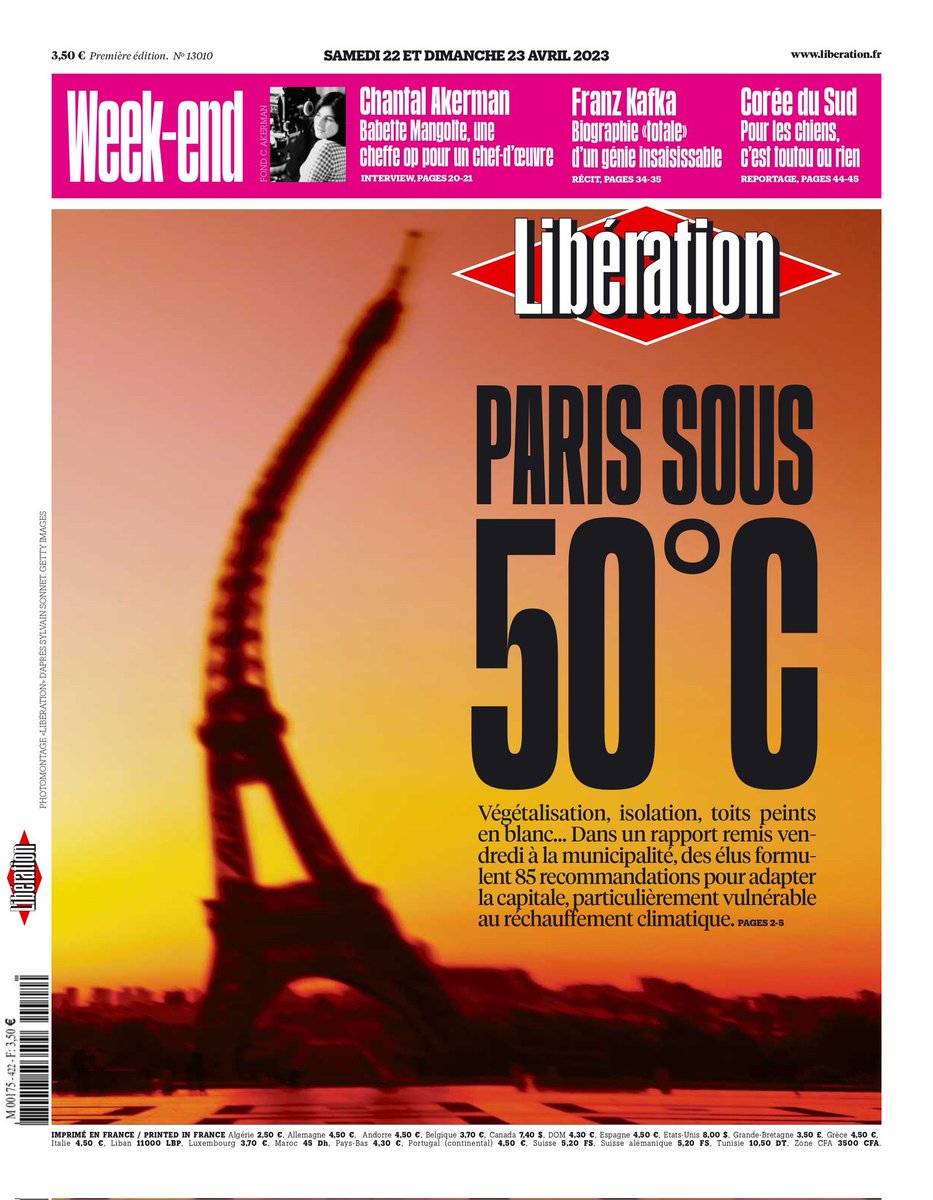 Habiter à Paris en 2050… Sous 50°C ?

Pour la #Journéedelaterre, discutons de notre avenir à Paris et des solutions proposées par les écologistes pour éviter l’invivable 🧵👇
