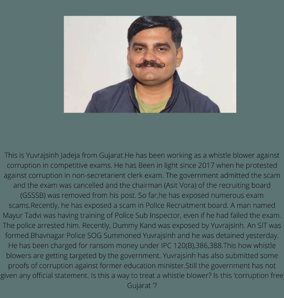 patel_kishan__'s tweet photo. #I_Support_Yuvrajsinh
@YAJadeja
@VtvGujarati
@tv9gujarati
@abpasmitatv
@GSTV_NEWS
@sandeshnews
@News18Guj
@Zee24Kalak
@ABPNews
@ZeeNews
@aajtak
@ndtv
@IndiaToday
@indiatvnews
@NewsNationTV https://t.co/rBvKY6OLCl