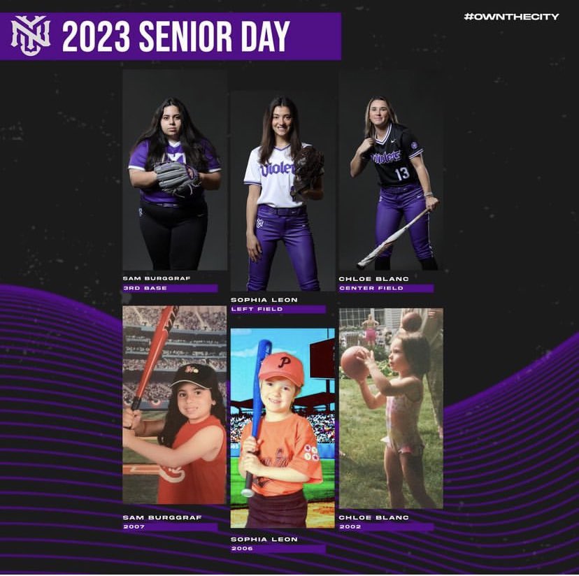 IT’S SENIOR DAY👵🏻

Today we celebrate our seniors and the accomplishments of their careers and dedication as student athletes💜 First game is 11am and game two starts at 1pm. Tune in for games on NYU Athletics website🎥

#OWNTHECITY