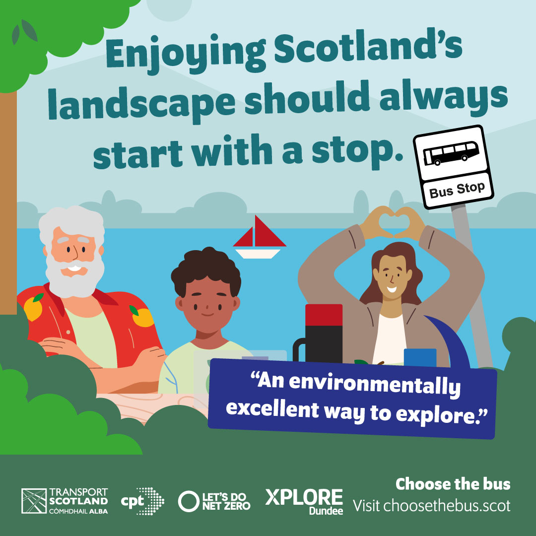 🏞️ Plan your next adventure
🌎 Taking the bus means fewer cars on the road
📱Reduce paper by using our mobile app

Find out more ➡️ choosethebus.scot

#ChooseBus