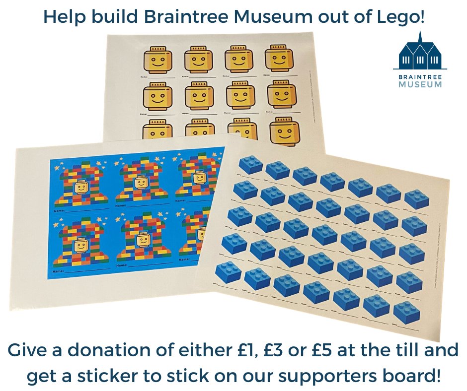 museumbraintree's tweet image. Help build Braintree Museum out of Lego for our 'Build It! Braintree' Exhibition. 🏗️
Donate £1, £3 or £5 at the till today to get a sticker on our supporters board! 😀

Alternatively, donate here: ow.ly/Kc3r50NJWn5

#Support #LocalMuseums #Exhibitions