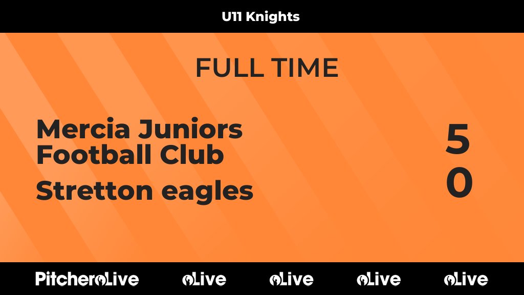 Merciajfc's tweet photo. FULL TIME: Mercia Juniors Football Club 5 - 0 Stretton eagles
#MERSTR #Pitchero
https://t.co/nj39z30JQt https://t.co/RJd0lNaxWy