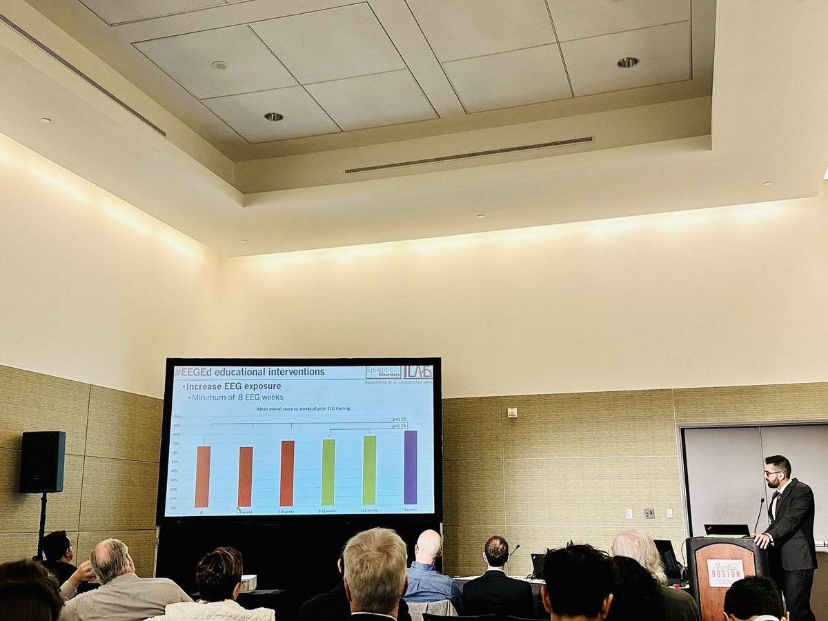 neelmed's tweet photo. Excellent work presented by @fabnascimen at #AANAM that we need at least 8 weeks of EEG training in residency to improve competency of graduating residents. #EEGEd @AANmember #neurotwitter https://t.co/lZiaVRR46G