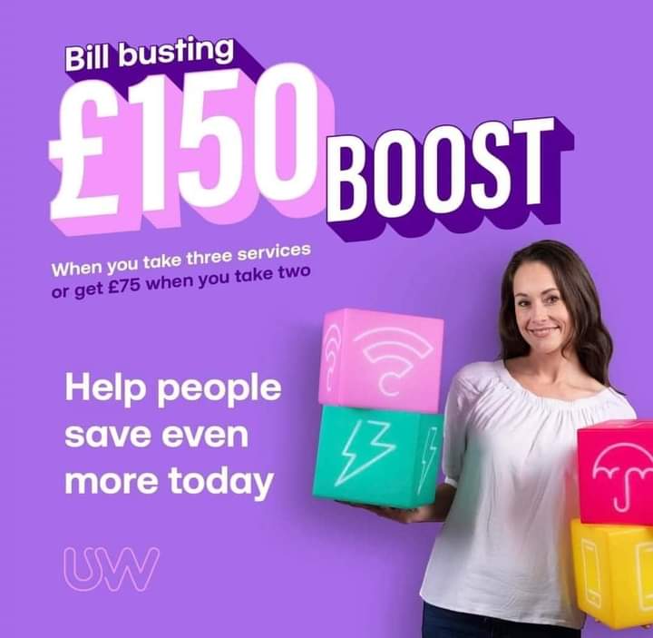 Hi 👋 #merseyhour Great day yesterday 👌 Helped a nurse (single mum) save £77 per month on her bills! And she gets a £150 boost on top 👍 She loved the simplicity so much, she's joining the team. . 😊 DM me today for a quick chat uw.partners/Martyn.rhodes #atsocialmedia