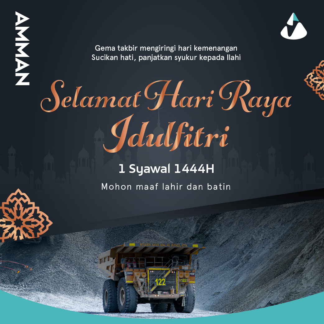 AmmanMineral's tweet photo. Hari kemenangan telah tiba. Semoga setiap langkah dan usaha yang kita lakukan menjadi amal ibadah yang mendatangkan pahala dan keberkahan.

Selamat merayakan hari raya Idulfitri 1444H. Mohon maaf lahir dan batin.

#AmmanMineral
#LegacyofBest
#idulfitri
#idulfitri2023 https://t.co/yDgnIBRSHj