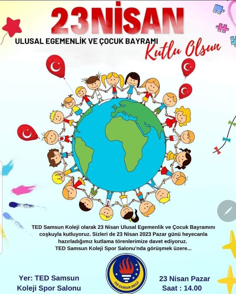 23 Nisan Ulusal Egemenlik ve Çocuk Bayramı kutlu olsun 🇹🇷