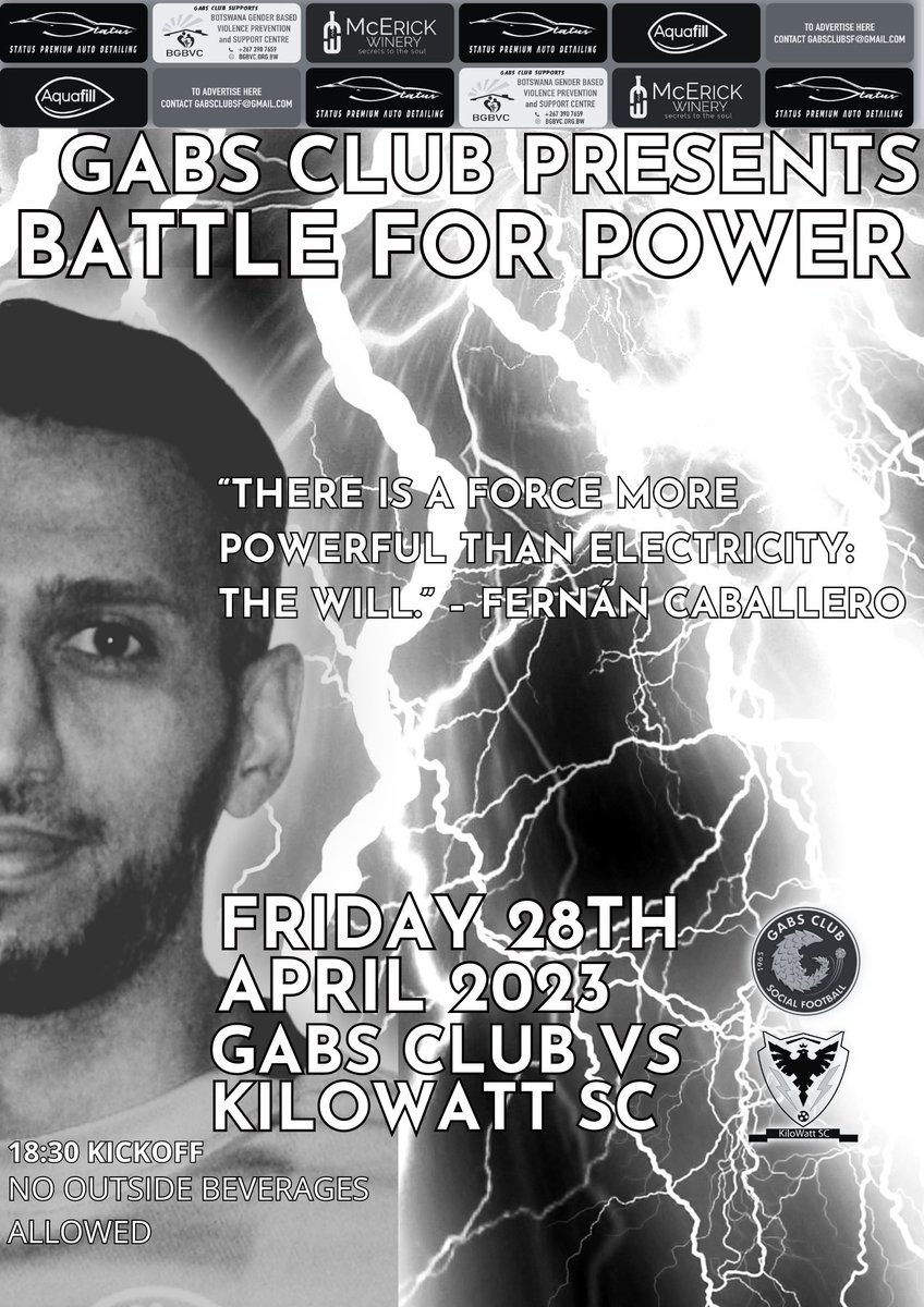 GabsClubF's tweet photo. This week's offering. The Battle For Power this Friday vs @KiloWattSC #BattleForPowerBW https://t.co/cgBpk0YkSC