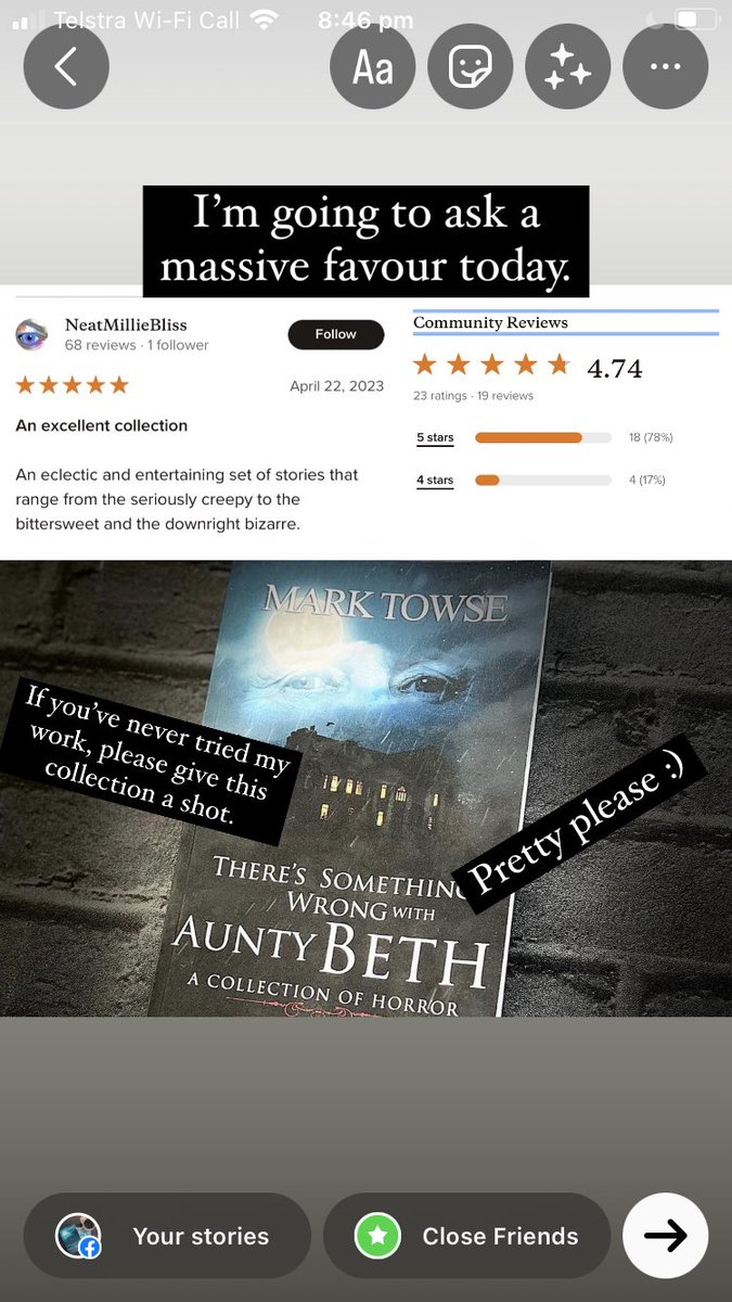 I’ve heard it’s pretty good…
There’s Something Wrong with Aunty Beth. mybook.to/Auntybeth
#horrorbook #horrorbooks #horrorread #bibliophile #horror #horrorreads #HorrorCommunity
