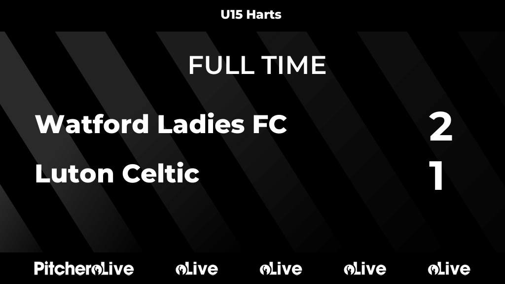 FULL TIME: Watford Ladies FC 2 - 1 Luton Celtic
#WATLUT #Pitchero
pitchero.com/clubs/watfordl…
