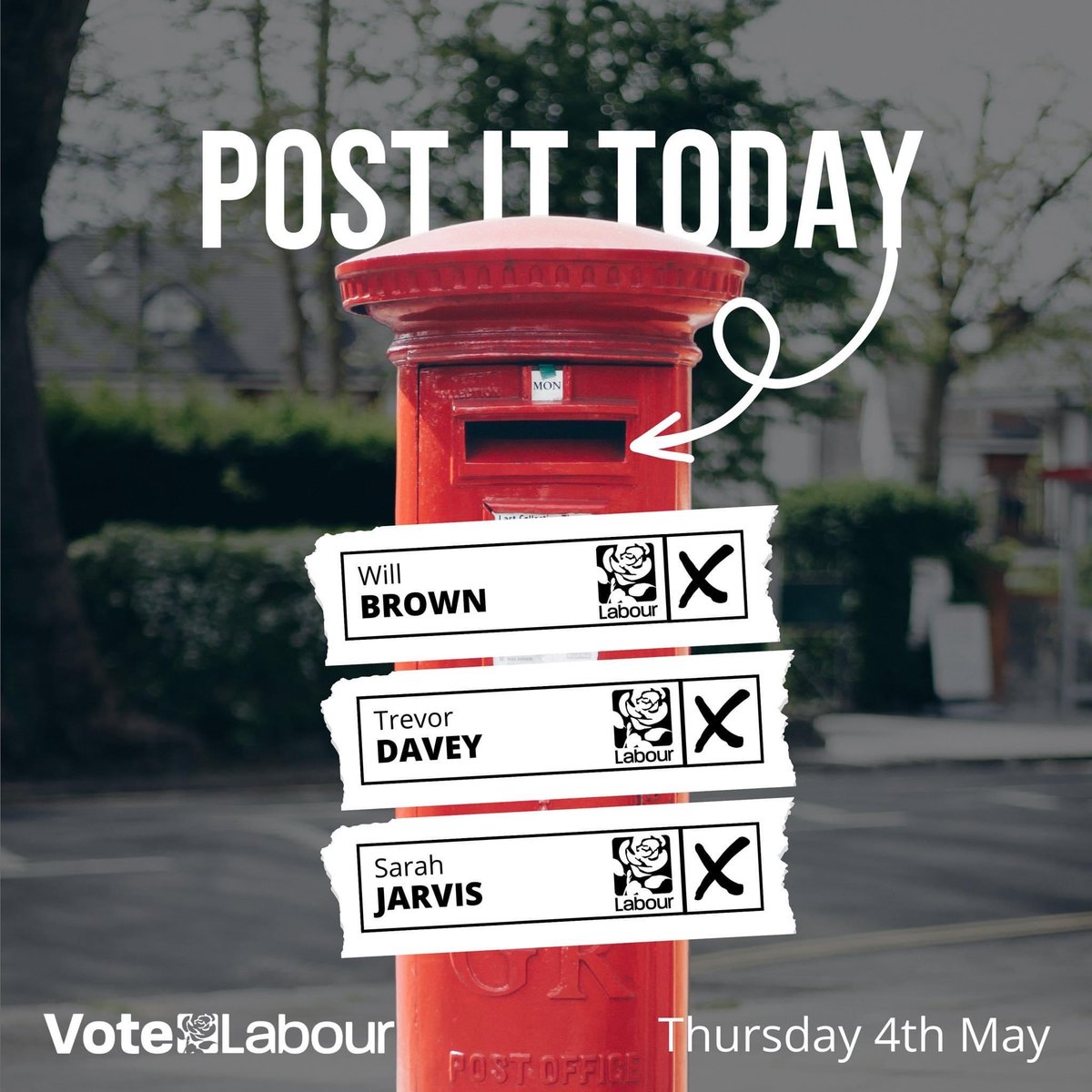SarahJarvis1964's tweet photo. Vote BROWN, DAVEY, JARVIS to help:

💰 Build A Strong Local Economy
🚌 Create a Connected Place to Live
🗑️ Clean our Streets of Litter
🚨 Reduce anti-social behaviour
🏥 Protect our NHS &amp; Enhance Community Care

Local people who love the area with real  vision to improve things. https://t.co/AkBLlLDCWc