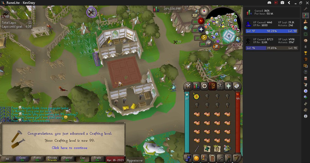 kev_ozzy's tweet photo. 12th 99 on th UIM with crafting 😎🔥😎 https://t.co/6DcD87kWpe