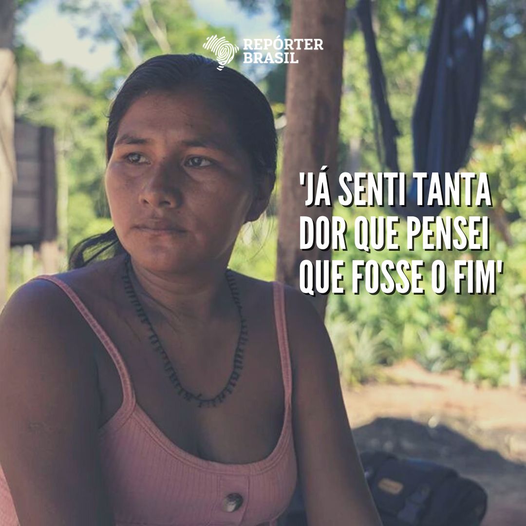 #PersonagensRepórterBrasil Luiza Kirixi, de 26 anos, não consegue segurar o choro ao contar como perdeu a força das pernas e dos braços. A fraqueza começou há quatro anos, quando ela carregava um saco de mandioca em direção à casa de farinha da aldeia e caiu 🧵