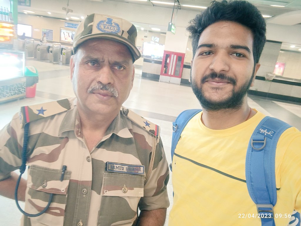utkarshb459's tweet photo. that I was able to retrieve my lost bag and all of its contents.
Once again, thank you for your outstanding service and for going above and beyond to help me. I am truly grateful for your kindness and support.
Special thanks to Mr. Amrish kumar Sir 
@CISFHQrs  @DCP_DelhiMetro https://t.co/K3cONA6RVo
