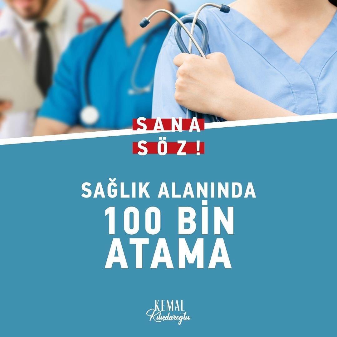 ahmetstuncer's tweet photo. Türkiye, alınamayan randevuların, geciken teşhislerin, sıra bekleyen ameliyatların, çektirilemeyen röntgen ve MR’ların ülkesi haline geldi. Sağlık alanında yapılacak 100 bin atama ile uzun doktor kuyrukları son bulacak, kapanan hastaneler yeniden açılacak. #SanaSöz https://t.co/MxvD2sMPk3