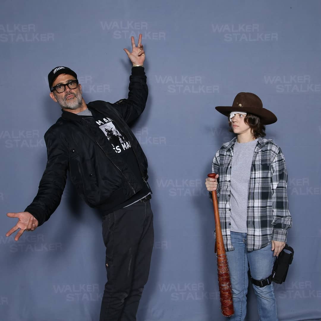 jessicatNY's tweet photo. Happy birthday @JDMorgan , a genuinely good guy and also an excellent sport for our silly photo requests.  😆 #twd #athrowback https://t.co/nfNAplTSfK