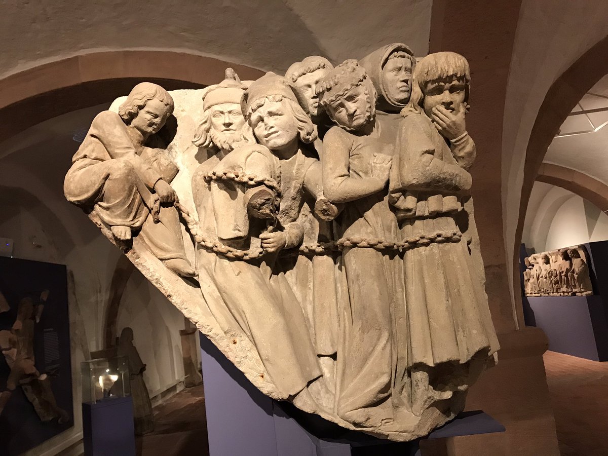 Pawel_Figurski's tweet photo. These guys from Mainz, confected by the Naumburg Master, are unhappy because they were not able to join the splendid #AvHNet meeting. Thank you @AvHStiftung for organizing such a wonderful event! https://t.co/89HAq14loP