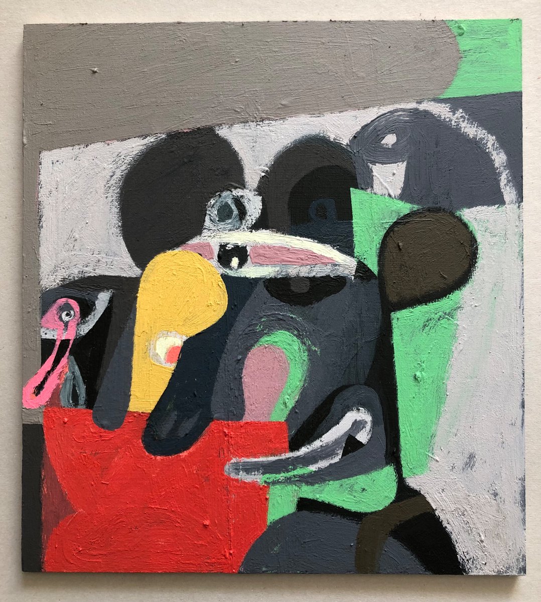sarahjhoskins's tweet photo. ‘Ponzi’, acrylic on mdf panel, approx 27 x 25 cm.
-
-
#acrylicpainting #painting #painterly #brushmark #abstractart #abstractpainting #painter #face #art #colours #contemporaryart #contemporarypainting https://t.co/kV9hvMXHYM
