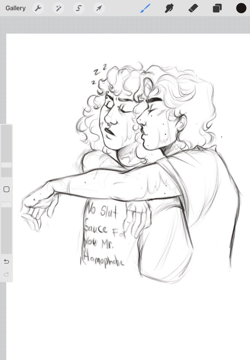 Lilustrate_'s tweet photo. Still warming back up to drawing after such a long break but I missed my boys 

Eddie is not a morning person , cus I said so 
#steddie #steveharrington #EDDIEMUNSON #StrangerThings https://t.co/dybm5UR9vs