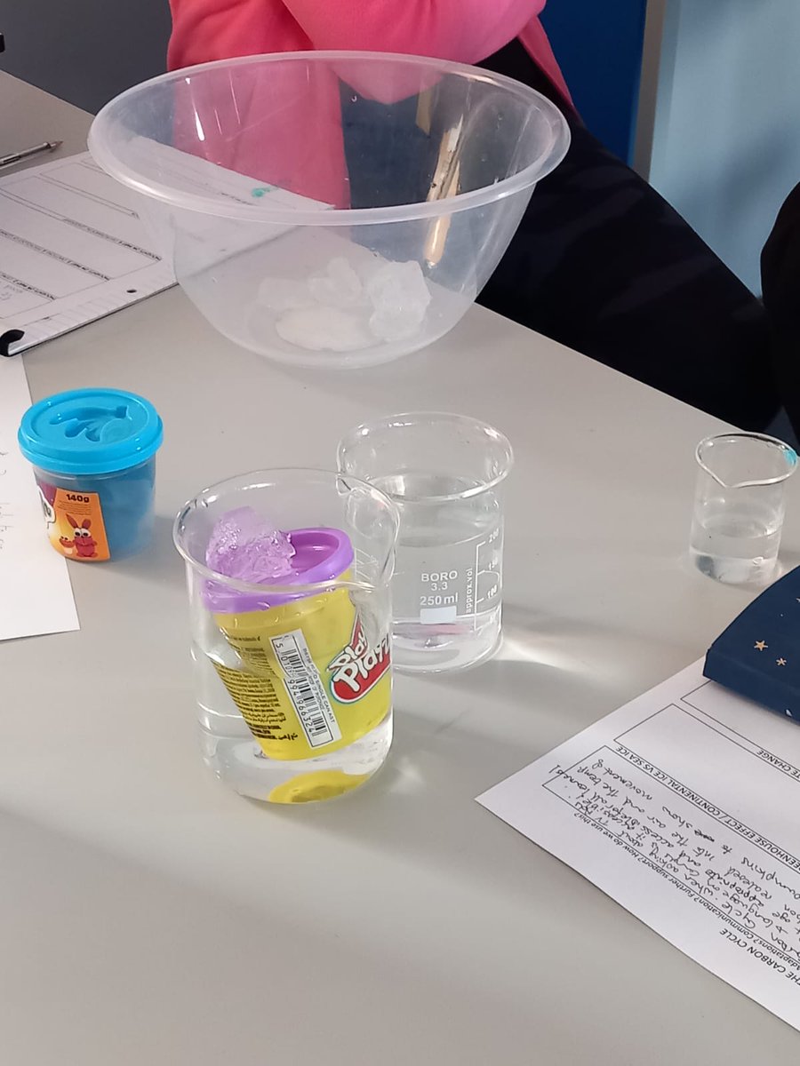 One model made of melting ice and the effect of melting sea ice vs. continental ice.