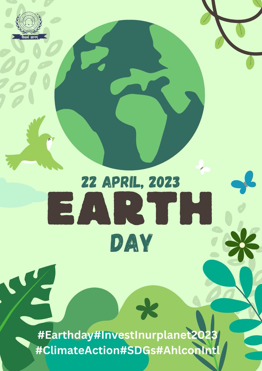 sdg4all's tweet photo. Welcome to 🌍 Day TweetChat hosted by Ahlcon International. As we celebrate #EarthDay, it is important to acknowledge the urgent need for environmental action. At #AhlconIntl, we are committed to #Sustainability Let's come together to #InvestInOurPlanet #ClimateAction #AhlconIntl https://t.co/k4DfLN4mvo