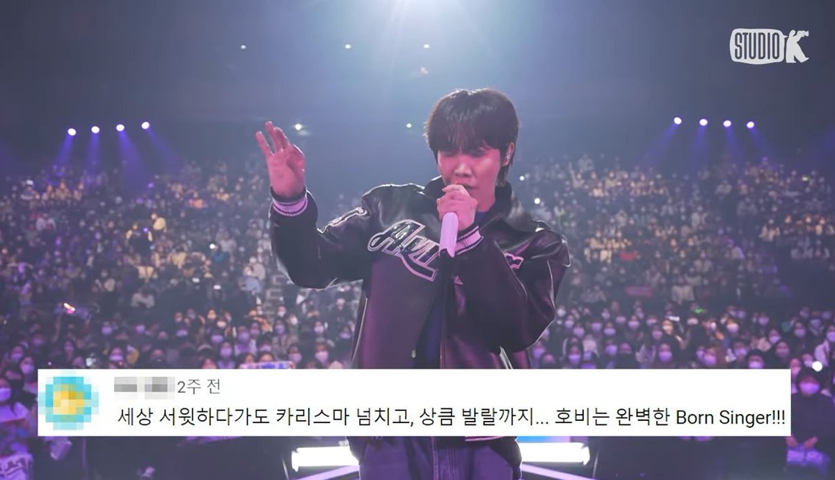 "hobi is incredibly sweet and then charismatic..and then refreshing and lively... a perfectly born singer"