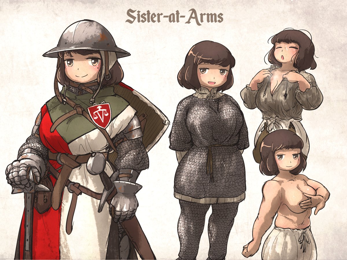 ironlily_art's tweet photo. It's been a while last time I draw the Sister-at-Arms, aka the tart thief.

She's one of the veteran, lead sergeants, and strongest sister in the Ordo. https://t.co/Ec0miSaWKC