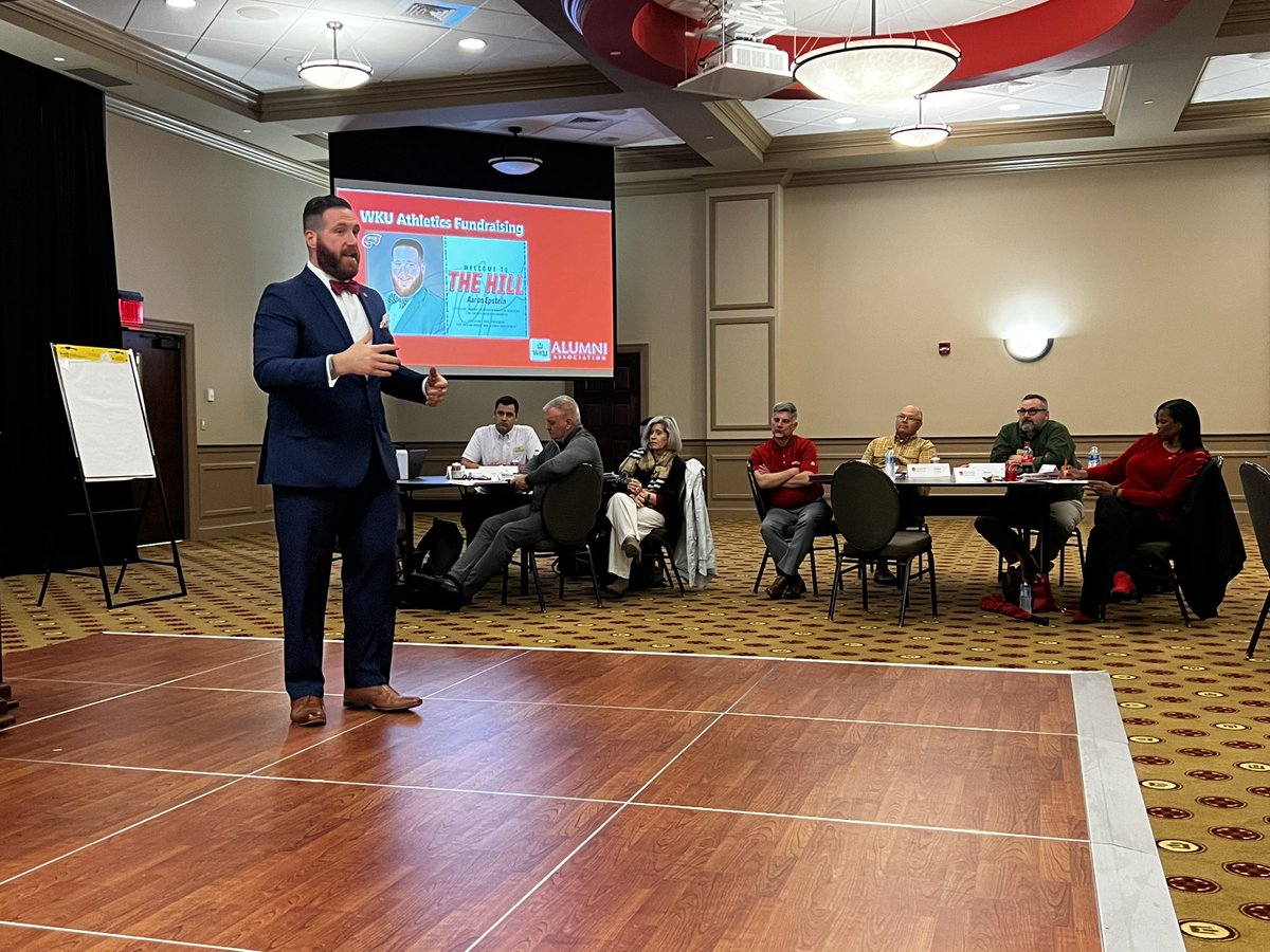 Thanks to @amcadoo and the @WKUAlumni Association for welcoming me back to The Hill and allowing me to share how we are working to provide world-class CHAMPIONSHIP resources for our student-athletes!

#BIGthings #GoTops