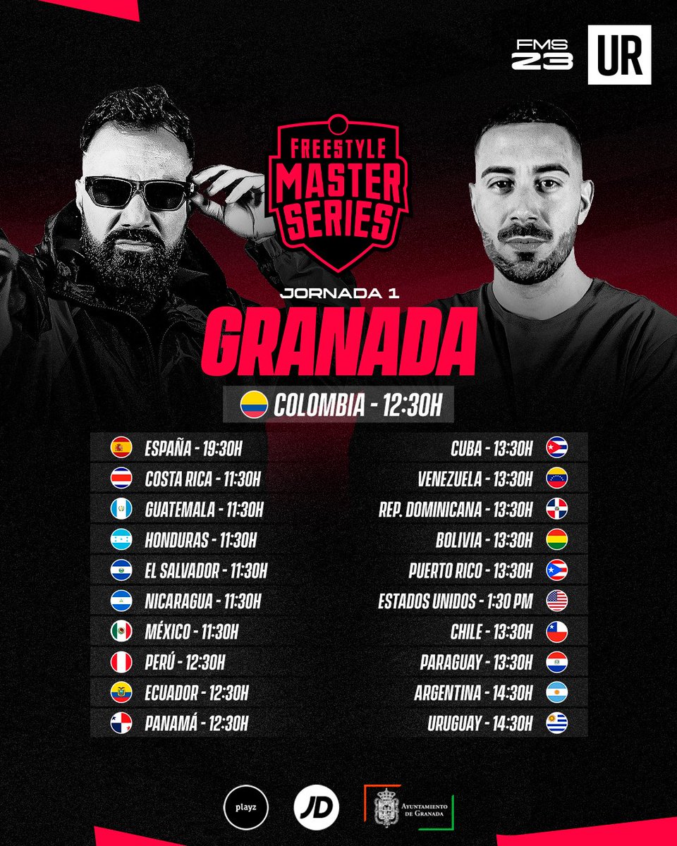 fmscolombia_'s tweet image. ¡SÁBADO DE #FMSESPAÑA! 🇪🇸

La liga española inicia la temporada #FMS23 con su primera jornada en Granada hoy a las 12:30hs. 🇨🇴

Conéctate y sé testigo de la #Regenesis en los canales de @urbanroosters 😎🥵