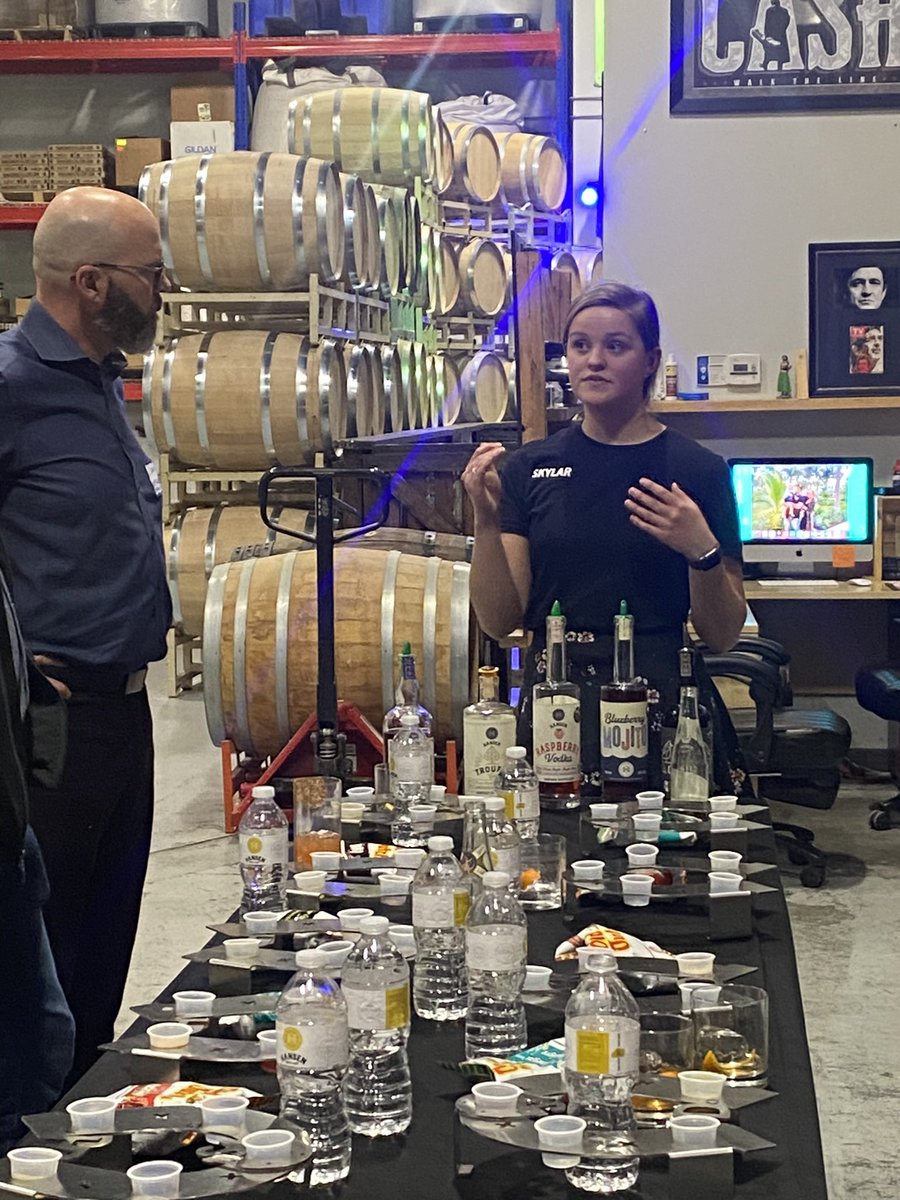 SmacnaAb's tweet photo. Edmonton members enjoyed a whiskey tasting at @hansendistillery on Thursday evening.  Great turnout.  Excellent tour.  Great whiskey! #smacnaab #membership #HVAC https://t.co/eotPP3AeKx