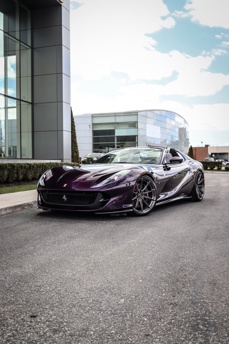 RYFTco's tweet photo. Is it top down season yet? #Ferrari #812 GTS in Viola Hong Kong with our R10 Forged Monoblock Wheels finished in a Brushed Dark Clear.  

🛠️ Built By: @wheel_therapy 

📸 Images By: @number1habibi 

🏎️: @lolosrarrilife 

For Sales Inquiries ➡️ sales@ryft.co https://t.co/KnIrtVSArB