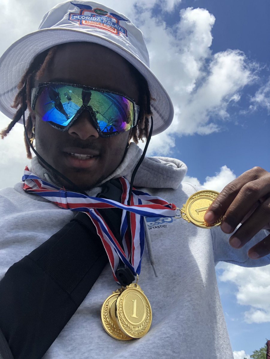 NEW Pr in 100m With 1st place medal in LJ, our record breaking 4x100 and 100m ofc along with 3rd in TJ 🤯 <a href="/Track_Gazette/">Oluwadare</a> <a href="/RAWE_RECRUITS/">Reaching Athletes With Education</a> <a href="/OcalaPreps/">Ocala Preps</a> <a href="/YsMesp/">MESPYs</a> <a href="/Carr_Show/">Greg Carr</a>