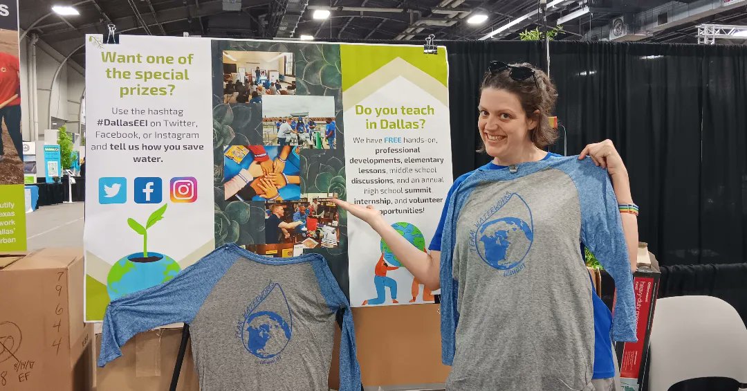 DallasEEI's tweet photo. Join us today at EarthX to discuss water conservation! #dallaseei 

We have all the awesome conservation awareness items available to remind us to save water in style 😎! 😍♻️ https://t.co/cj6d86AKA0