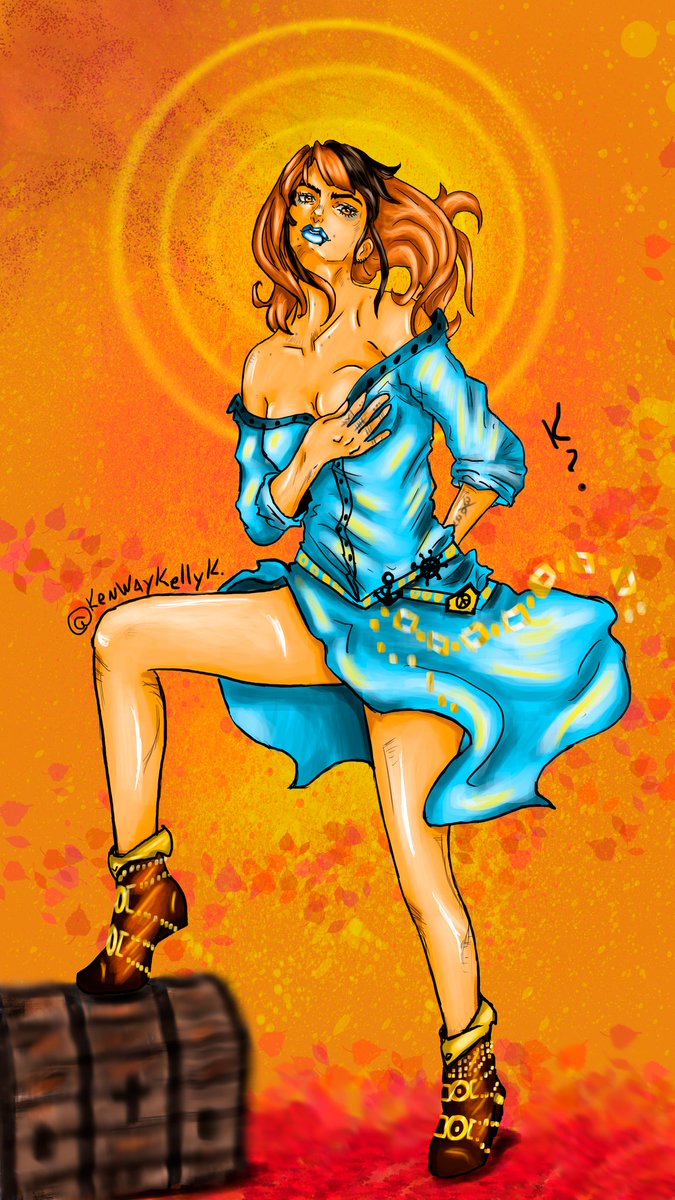 KellyDKenway's tweet photo. Another one, finally! This time inspired by the amazing Araki Style! Im such a JoJoFag
#arakistyle #JoJosBizzareAdventure #jojo_anime #digitalart #digitalpainting https://t.co/xZ6Ck90Rbv