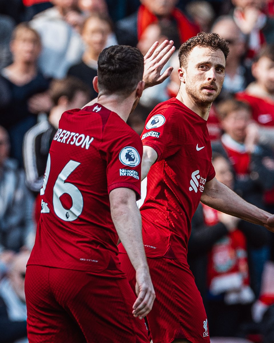 LFC's tweet photo. Goals - @DiogoJota18 
Assists - @_fabinhotavares, @andrewrobertso5 

4️⃣ in 2️⃣ games for our lad from Portugal. https://t.co/nkVdhKR7ZY