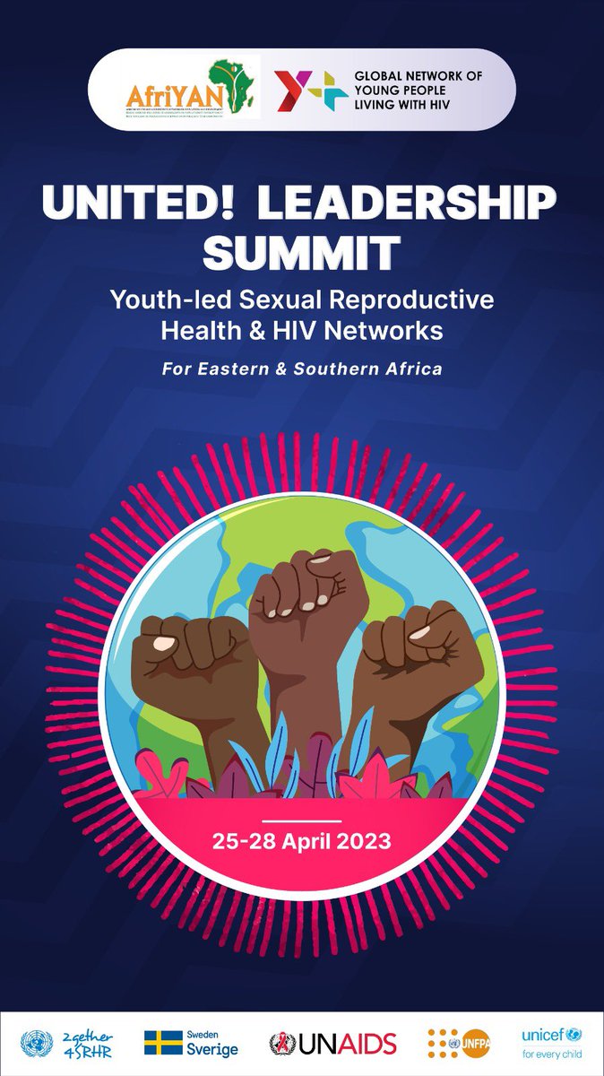 We are looking forward to participating in the leadership summit that is to provide a platform for linking, learning, and exchange among youth-led SRH, HIV and AGYW networks in ESA to accelerate a youth-led movement and social accountability towards HIV and SRHR commitments.