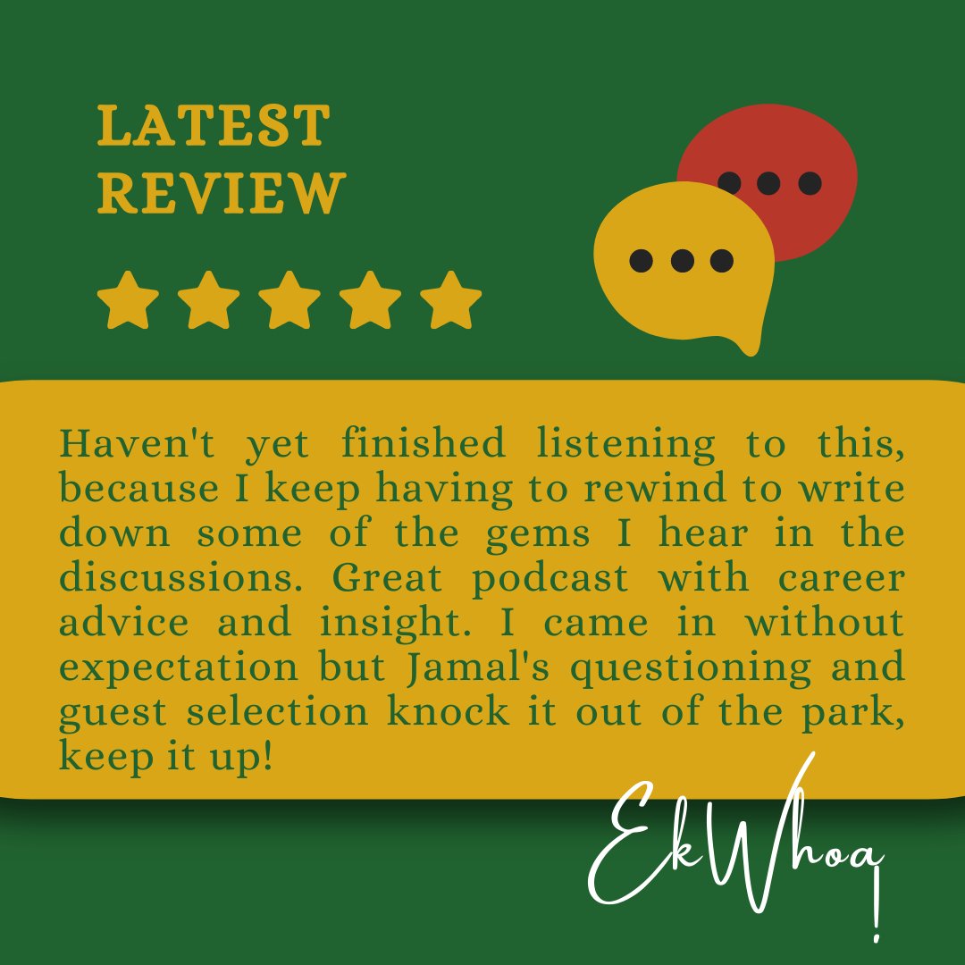 EmergingPod's tweet image. 👂🎙️ ""Several gems"" await you on the Emerging Podcast! 🌟🎉

Our latest review raves about the career advice and insight shared by our diverse range of guests. You might even need to rewind to jot down some of the valuable insights you'll hear.

linktr.ee/emergingpodcast