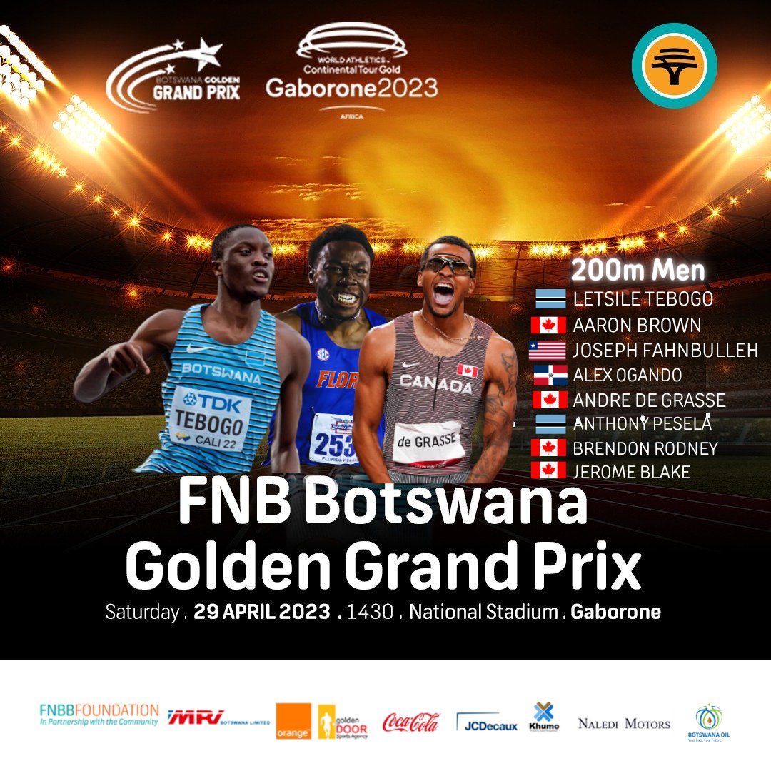 It's going to be a great show between current World Leader, Letsile Tebogo, Olympic Champion Andre De Grasse and Olympic Finalist Joseph Fahnbulleh. They are joined by top-class athletes who have a strong case on the day.
See you there!
#fnbbotswanagoldengrandprix #trackandfield