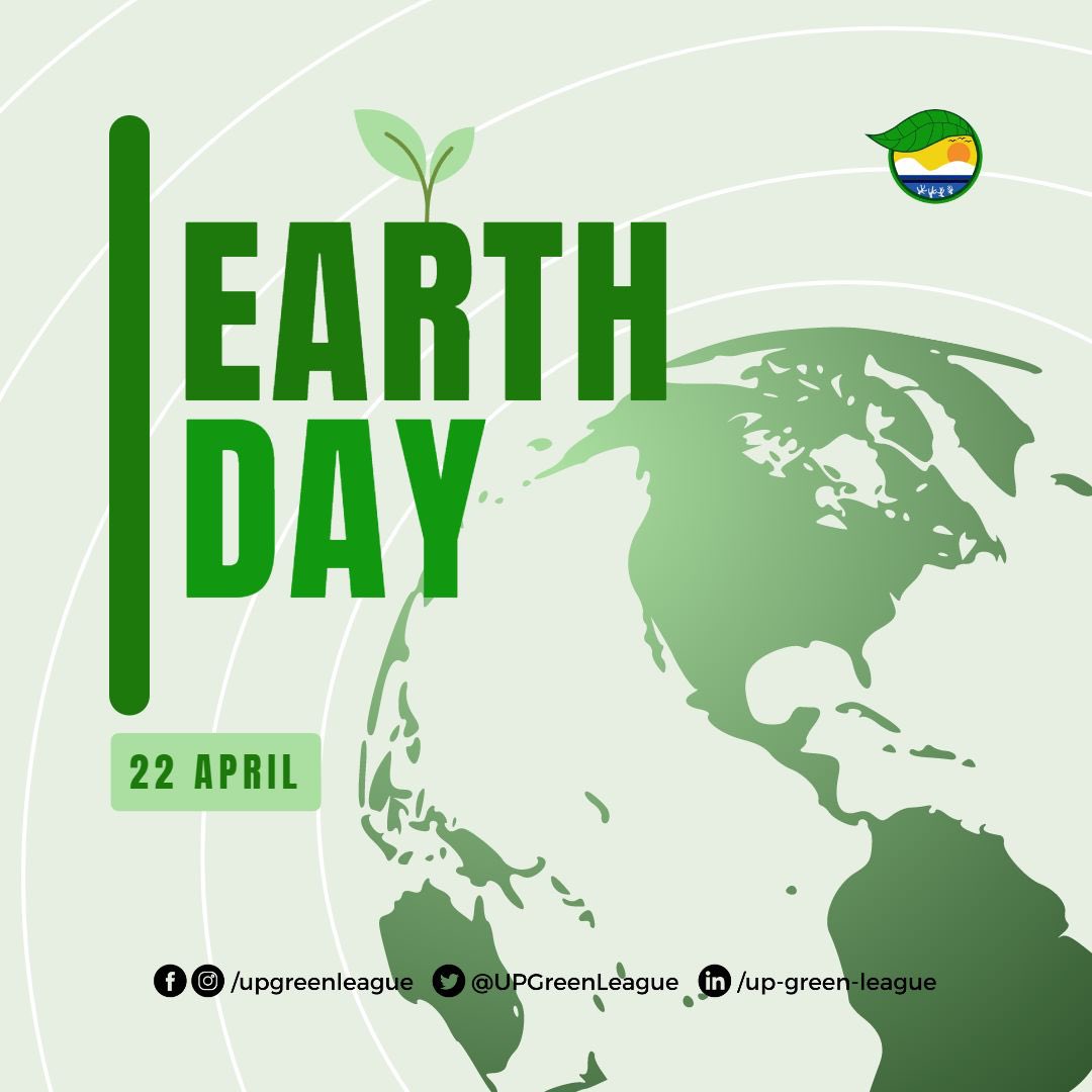 UPGreenLeague's tweet photo. SAVE THE EARTH, BE INVOLVED!
One of the largest secular observances in the world, Earth Day is an annual event celebrated on April 22nd to raise awareness about environmental issues, and promote sustainability.
Source:
https://t.co/62fviy0EcQ
#EarthDay
#ProtectRestoreConserve https://t.co/NCH25BBXAM