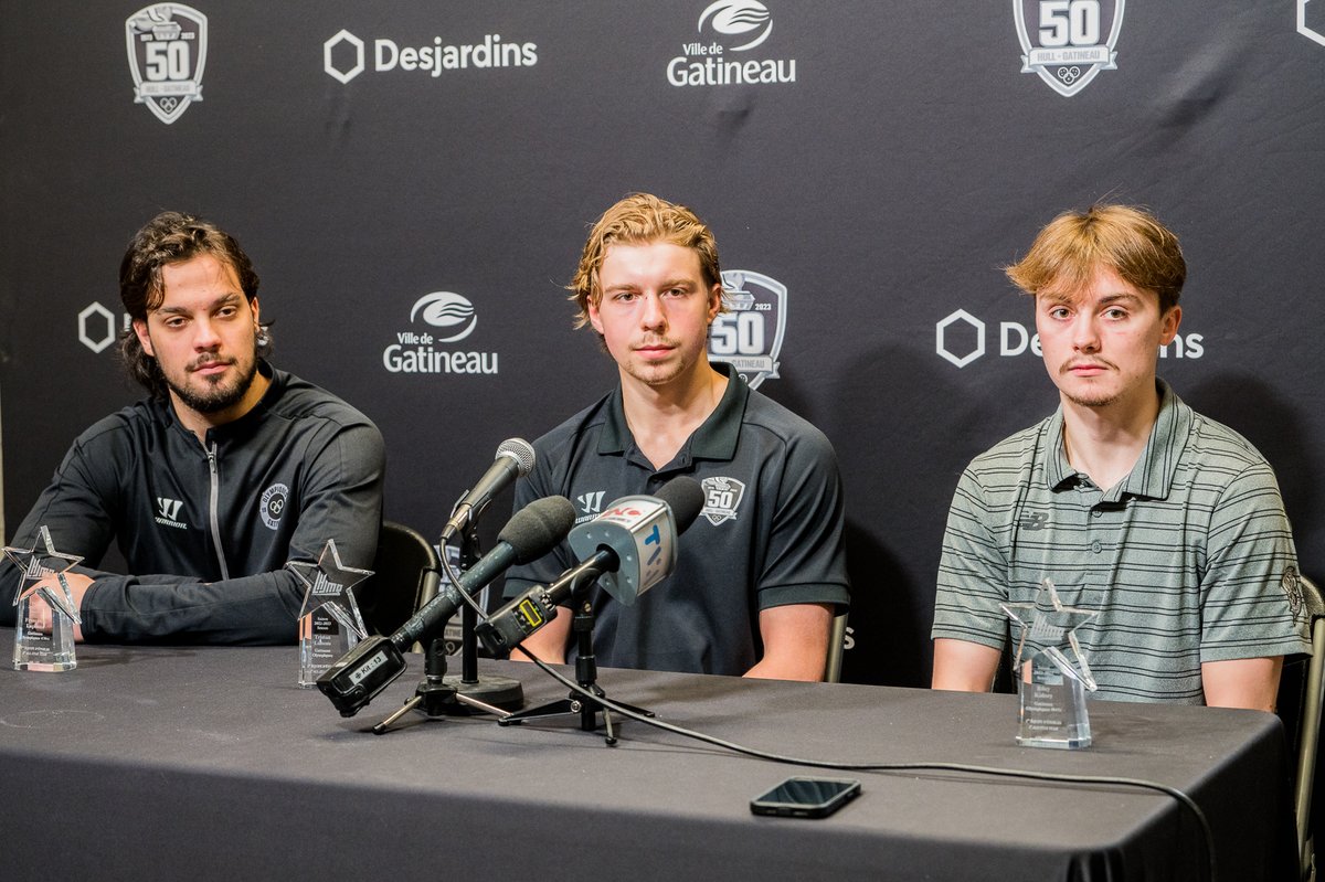 Olympiques de Gatineau (@olympiquesgat) on Twitter photo Félicitations à Tristan Luneau, Francesco Lapenna, et Riley Kidney pour leur nomination sur les équipes d'étoiles de la #LHJMQ.
Congratulations to Tristan Luneau, Francesco Lapenna, and Riley Kidney on being named to the #QMJHL All-Star teams.
📸 : <a href="/D_Charettephoto/">Dominic Charette Photographe</a>
#goOLgo♠️ Félicitations à Tristan Luneau, Francesco Lapenna, et Riley Kidney pour leur nomination sur les équipes d'étoiles de la #LHJMQ.
Congratulations to Tristan Luneau, Francesco Lapenna, and Riley Kidney on being named to the #QMJHL All-Star teams.
📸 : <a href="/D_Charettephoto/">Dominic Charette Photographe</a>
#goOLgo♠️
