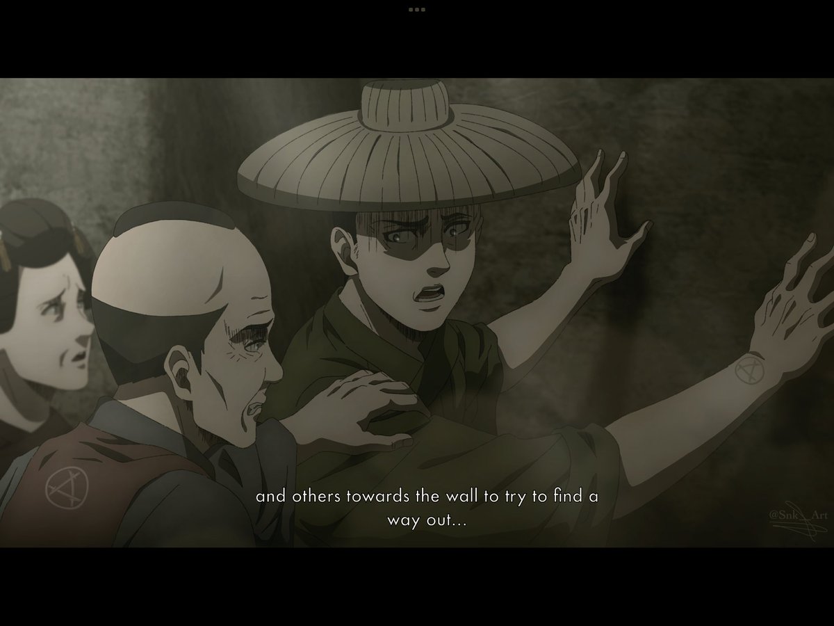 After the sudden construction of the walls, the Azumabito are trapped. Despite being friends of King Fritz, they refuse to remain silent in exchange for the king's ennoblement. The king reluctantly orders the execution of the clan to keep the truth about the outside world secret.