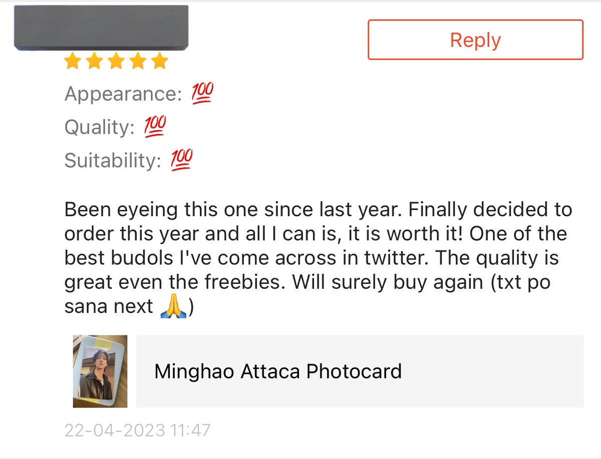 Thank you for your patience and support 💚

#0112feedbacks